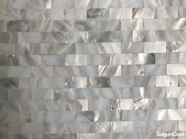 Mosaic Vỏ Sò Hình Chữ Nhật - SaigonCasa | Curated Surfaces & Contemporary Living