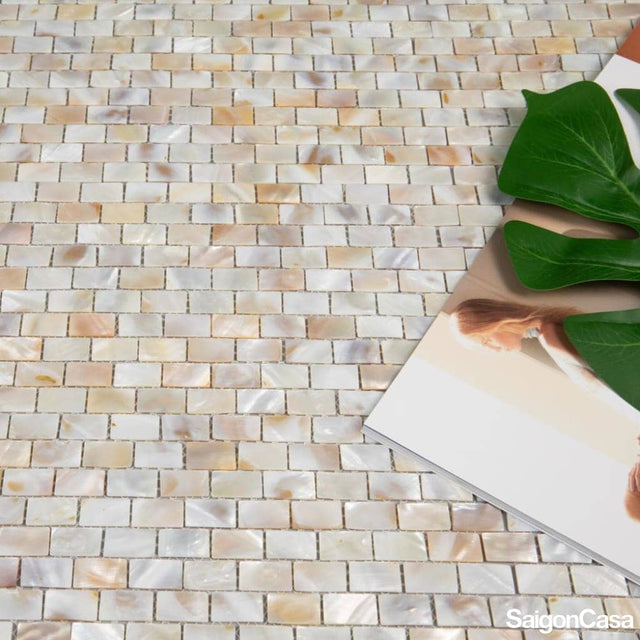 Mosaic Vỏ Sò Hình Chữ Nhật - SaigonCasa | Curated Surfaces & Contemporary Living