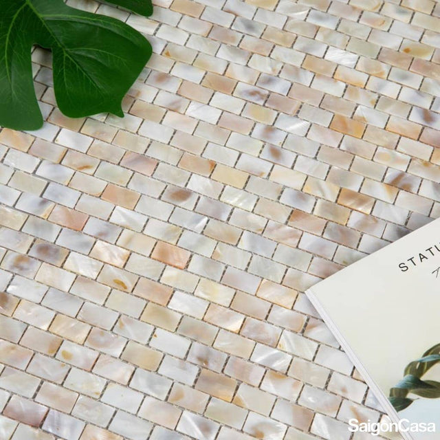 Mosaic Vỏ Sò Hình Chữ Nhật - SaigonCasa | Curated Surfaces & Contemporary Living