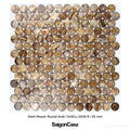 Mosaic Vỏ Sò Hình Tròn - SaigonCasa | Curated Surfaces & Contemporary Living