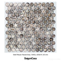 Mosaic Vỏ Sò Hình Tròn - SaigonCasa | Curated Surfaces & Contemporary Living