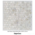 Mosaic Vỏ Sò Hình Tròn - SaigonCasa | Curated Surfaces & Contemporary Living