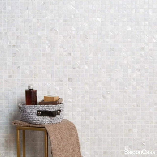Mosaic Vỏ Sò Hình Vuông - SaigonCasa | Curated Surfaces & Contemporary Living