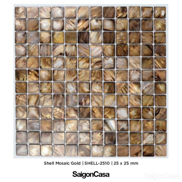 Mosaic Vỏ Sò Hình Vuông - SaigonCasa | Curated Surfaces & Contemporary Living