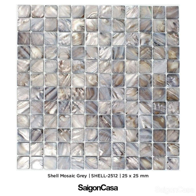 Mosaic Vỏ Sò Hình Vuông - SaigonCasa | Curated Surfaces & Contemporary Living